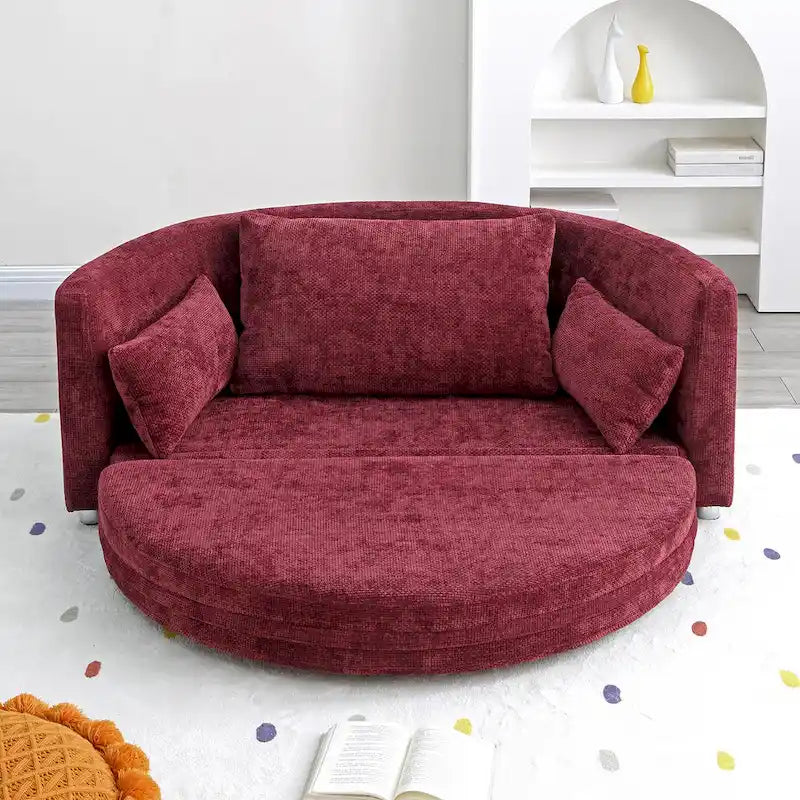 Divano letto pieghevole convertibile con cuscini