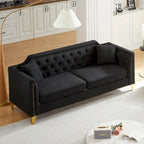 Divano in stile Mid-Century con tessuto ciniglia