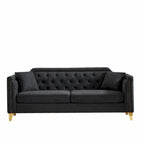 Divano in stile Mid-Century con tessuto ciniglia