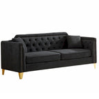 Divano in stile Mid-Century con tessuto ciniglia