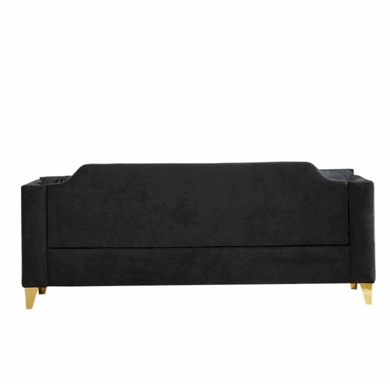 Divano in stile Mid-Century con tessuto ciniglia