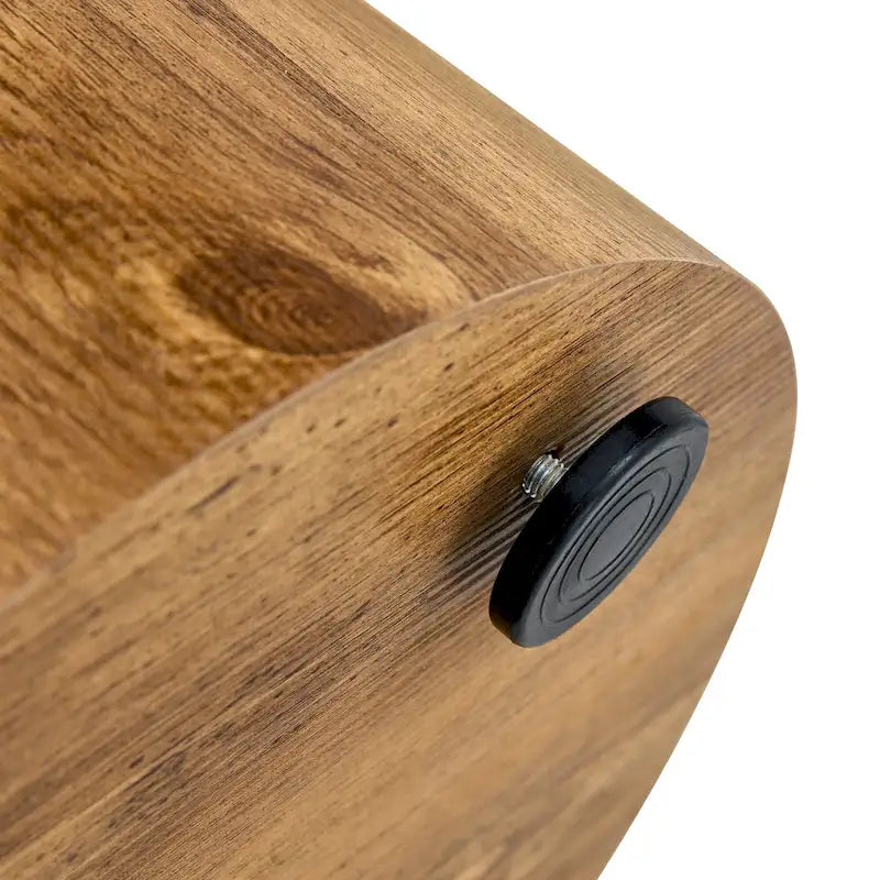 Tavolino rotondo da 39,8 cm con piano fantasia e base cilindrica