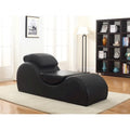 Chaise longue in similpelle con cuscini rimovibili