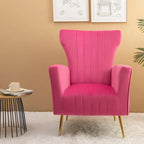 Poltroncina a pozzetto con gambe in metallo