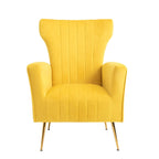 Poltroncina a pozzetto con gambe in metallo