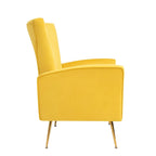 Poltroncina a pozzetto con gambe in metallo