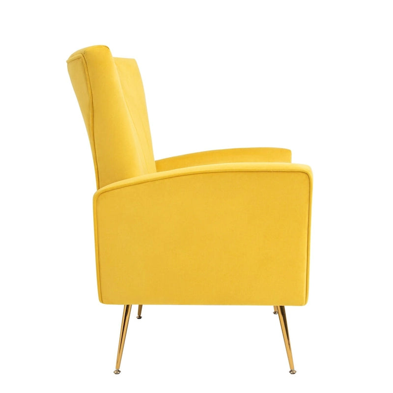 Poltroncina a pozzetto con gambe in metallo