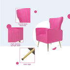 Poltroncina a pozzetto con gambe in metallo
