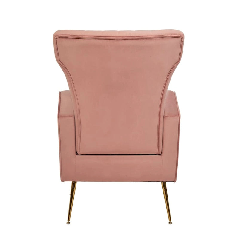 Poltroncina a pozzetto con gambe in metallo