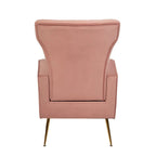 Poltroncina a pozzetto con gambe in metallo