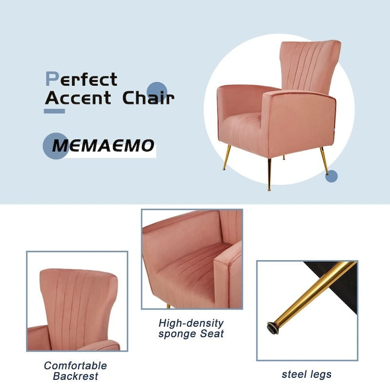 Poltroncina a pozzetto con gambe in metallo