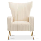 Poltroncina a pozzetto con gambe in metallo