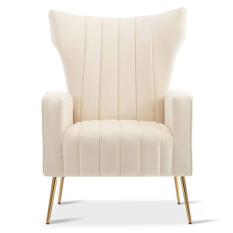 Poltroncina a pozzetto con gambe in metallo