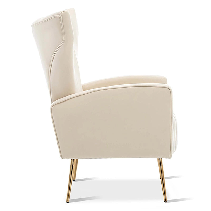 Poltroncina a pozzetto con gambe in metallo