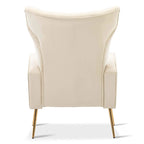 Poltroncina a pozzetto con gambe in metallo