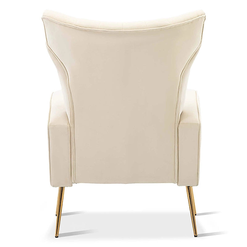 Poltroncina a pozzetto con gambe in metallo