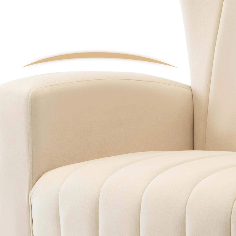 Poltroncina a pozzetto con gambe in metallo