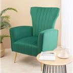 Poltroncina a pozzetto con gambe in metallo