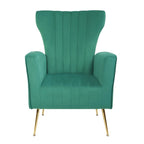 Poltroncina a pozzetto con gambe in metallo