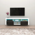 Mobile TV sospeso a parete da 63" con luci a LED