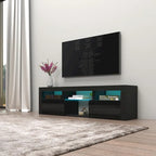 Mobile TV sospeso a parete da 63" con luci a LED
