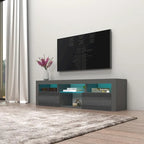Mobile TV sospeso a parete da 63" con luci a LED