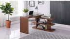 Somette Motion Home Office Desk with Shelves