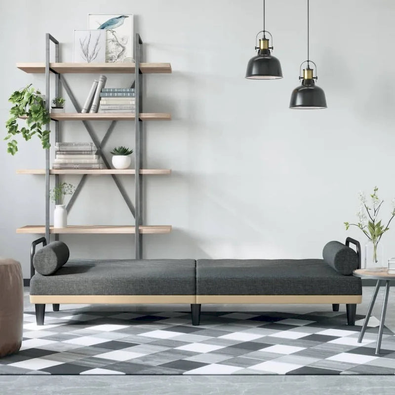 Divano Letto con Braccioli – Divano Convertibile Rivestito in Tessuto, 80.7"