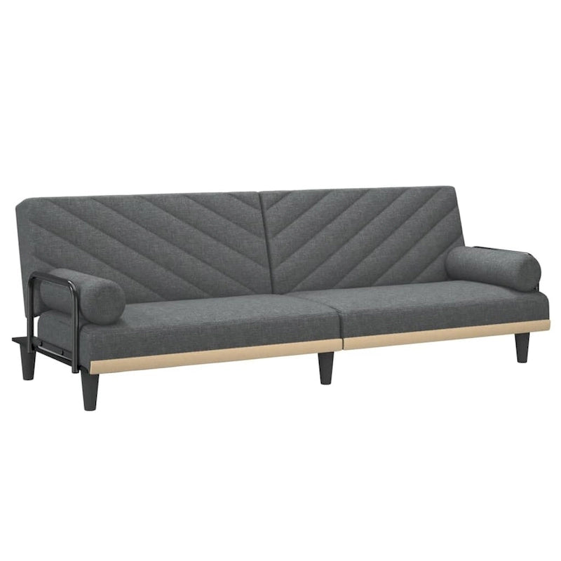 Divano Letto con Braccioli – Divano Convertibile Rivestito in Tessuto, 80.7"