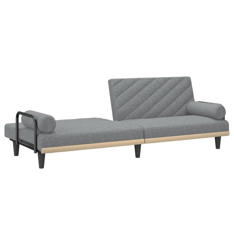 Divano Letto con Braccioli – Divano Convertibile Rivestito in Tessuto, 80.7"