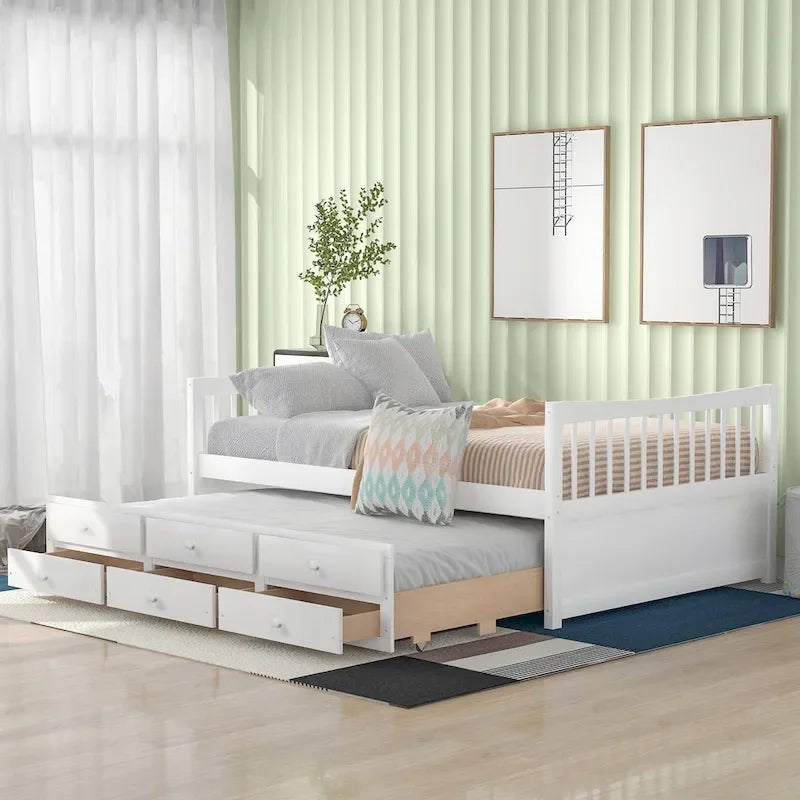 Daybed with Trundle and Drawers