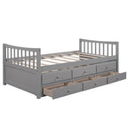 Divano letto con rotelle estraibili e 3 cassetti portaoggetti