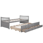 Divano letto con rotelle estraibili e 3 cassetti portaoggetti