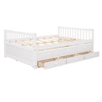 Divano letto con rotelle estraibili e 3 cassetti portaoggetti