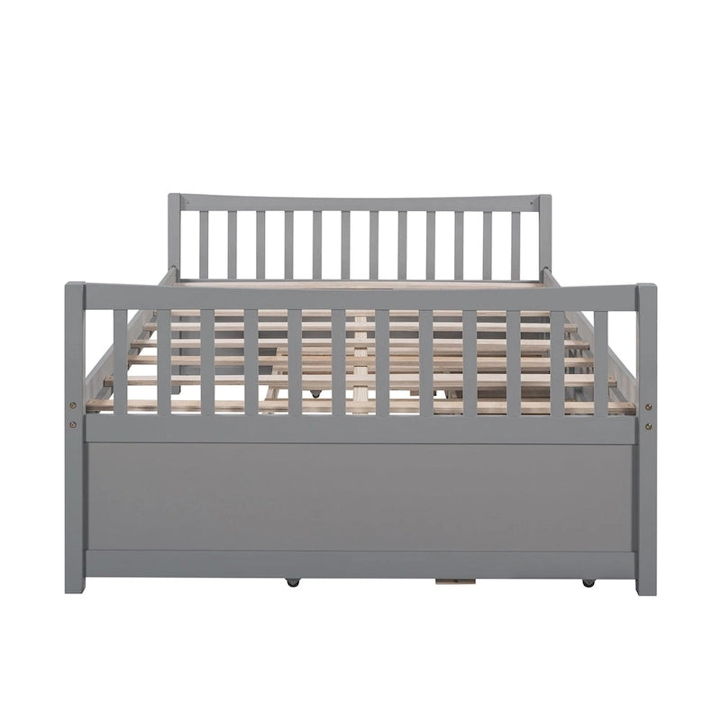 Divano letto con rotelle estraibili e 3 cassetti portaoggetti