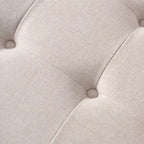 Divano in tessuto trapuntato Mid-Century Modern con gambe in legno
