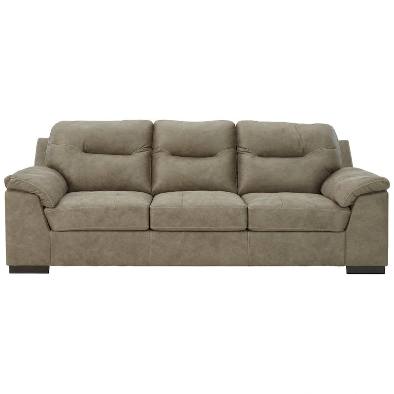Divano moderno in similpelle con stile capitonné
