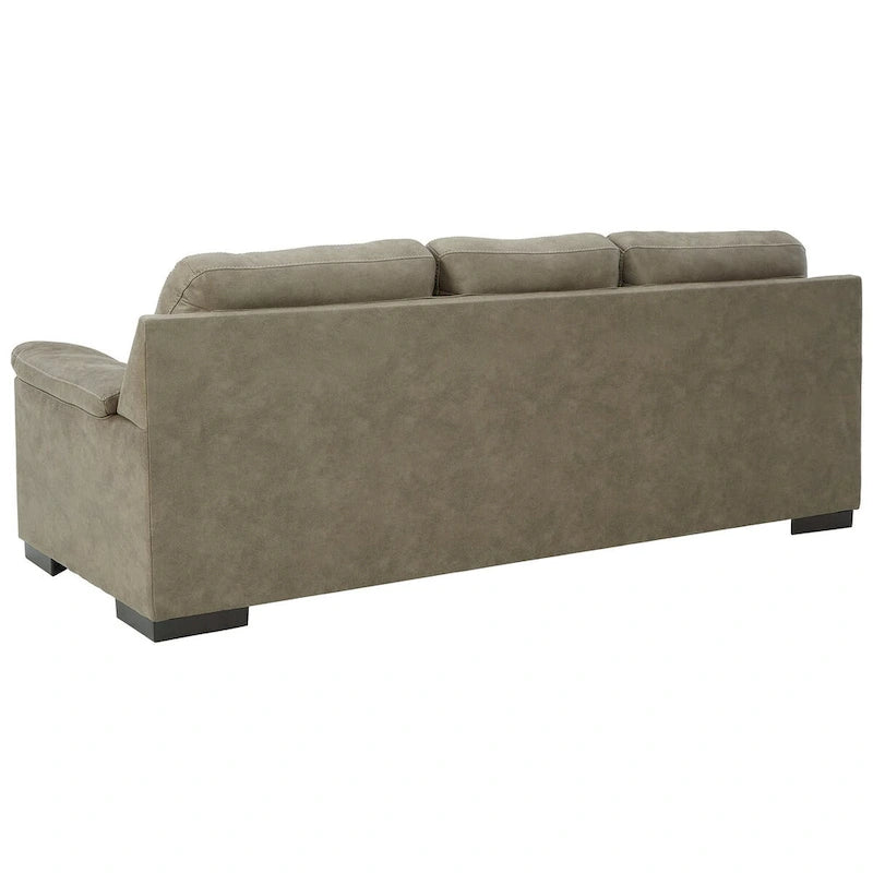 Divano moderno in similpelle con stile capitonné