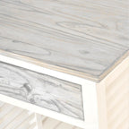 Tavolino con piano in legno grigio